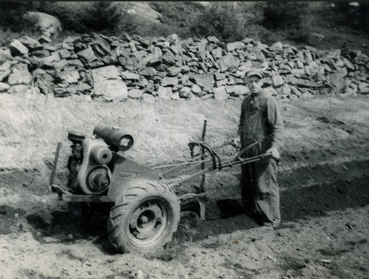 man with plow
